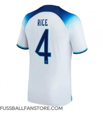 England Declan Rice #4 Replik Heimtrikot WM 2022 Kurzarm